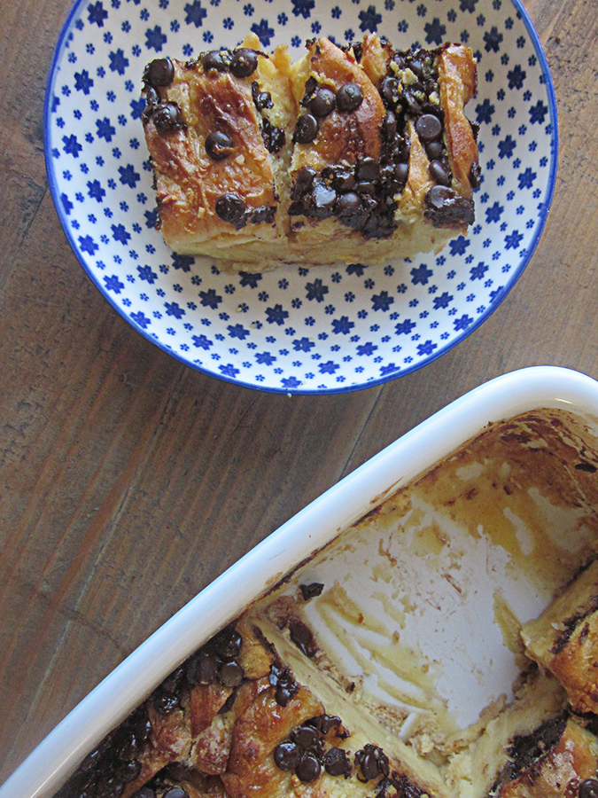 Pudin de pan con chocolate o coco para no perder la memoria Hierbas y
