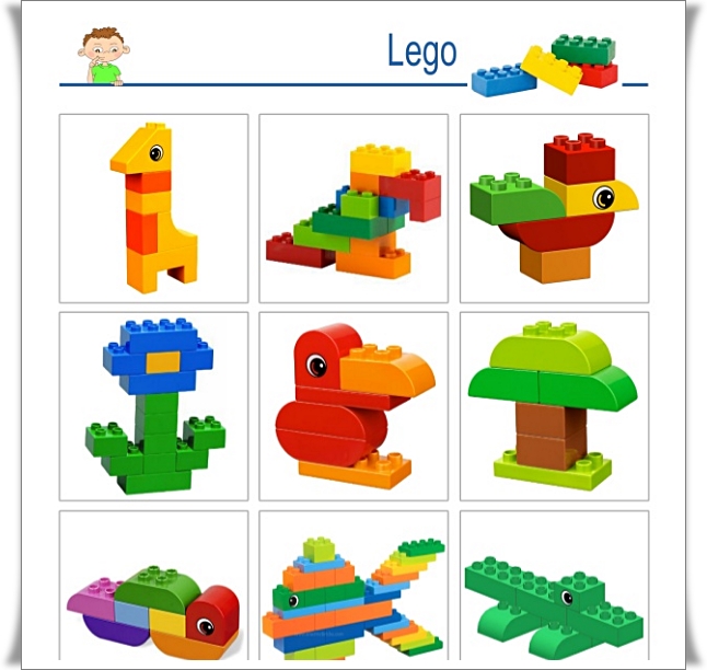 Фигуры из лего конструктора для детей схемы