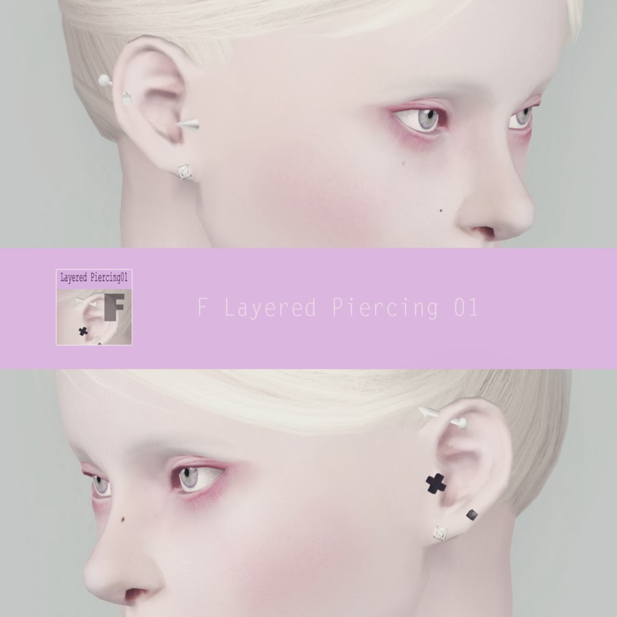 My Sims 3 Blog: Layered Piercings by Simsimi