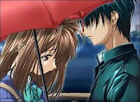 love couple image in rain