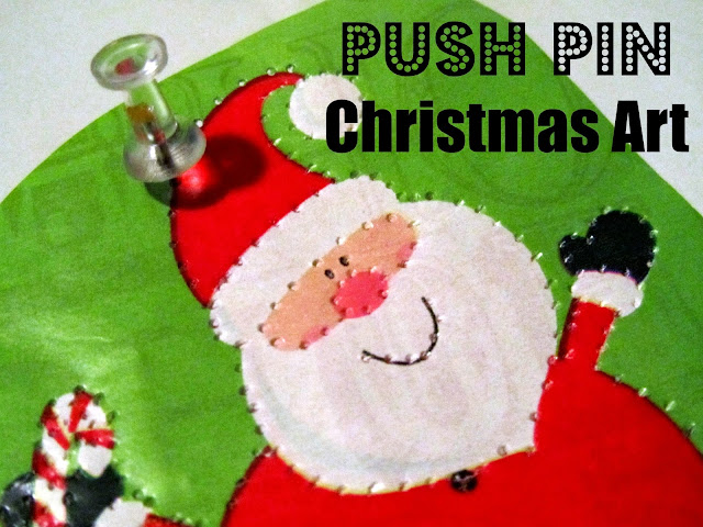 Pinning with Purpose: Push Pin Christmas Art