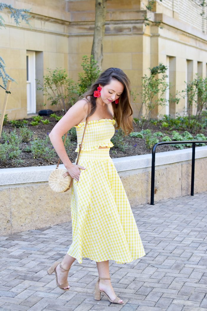 Southern Anchors: {yellow gingham two piece set}