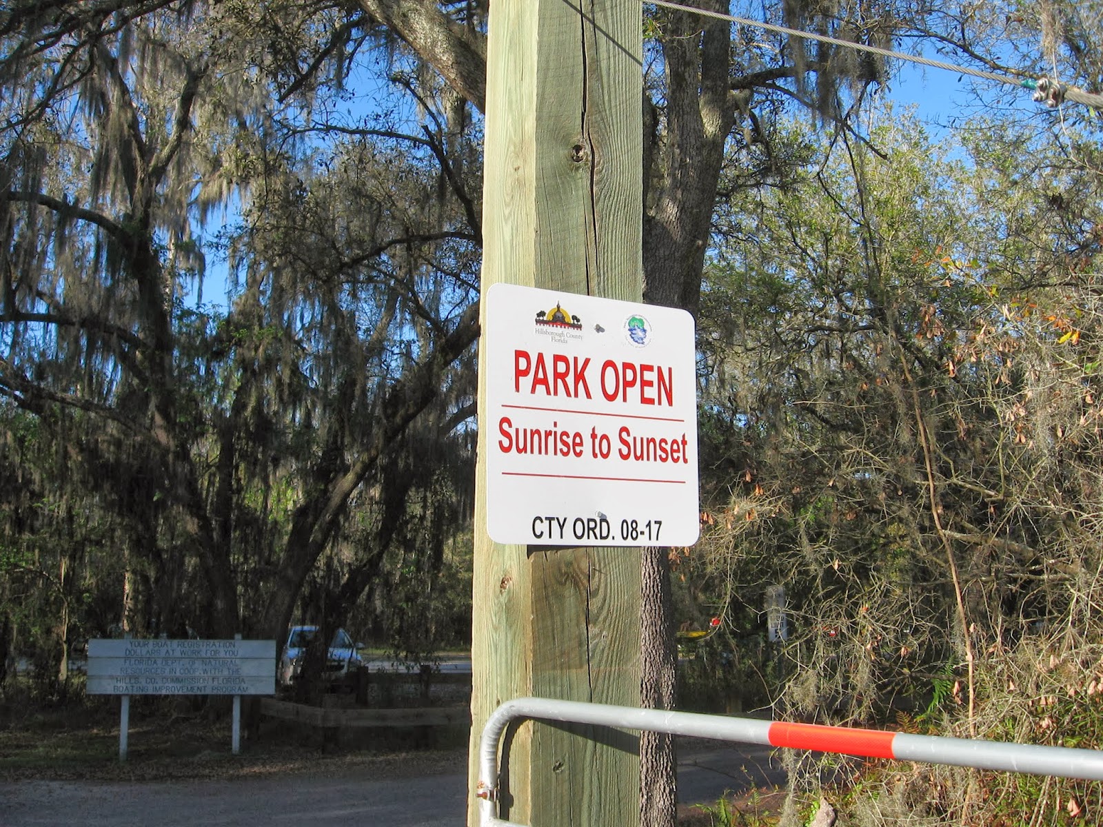 Thonotosassa Florida Baker Creek Boat Ramp on Lake Thonotosassa
