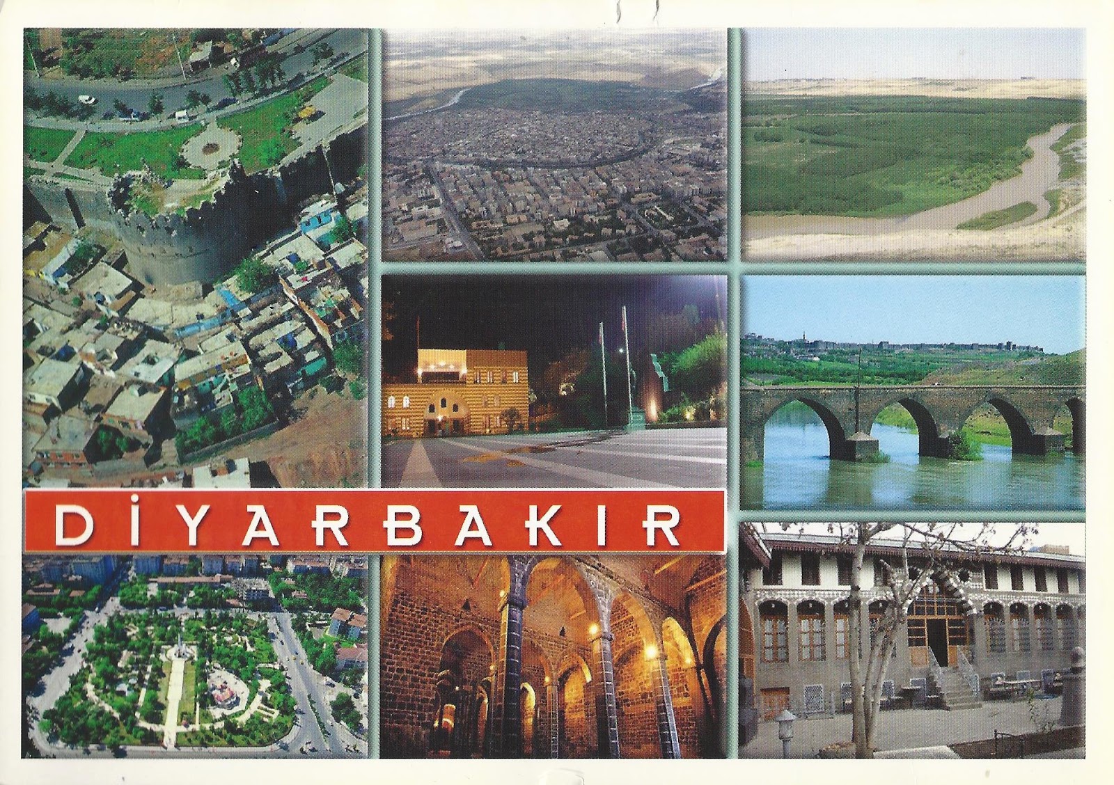 postcards diyarbakir city turkey