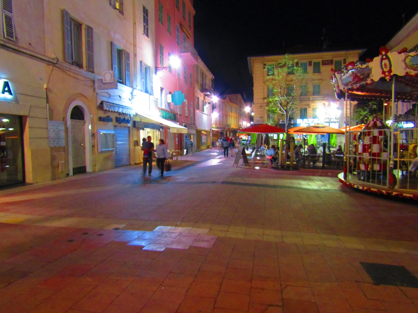 French Riviera Night Shots Around Menton France