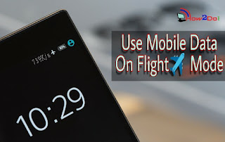 how to use internet in flight mode