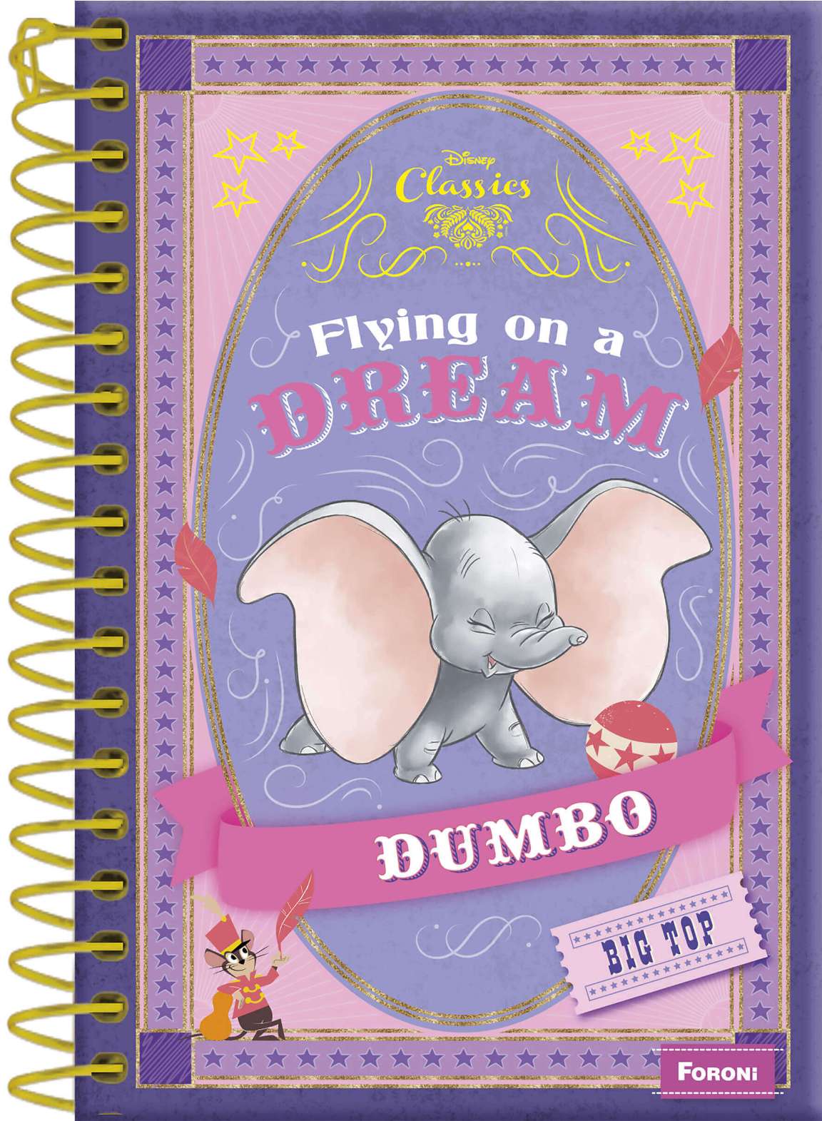 O encantador elefante Dumbo, que retorna aos cinemas nesta semana, é destaque na linha Disney Classics 2019 da Foroni!