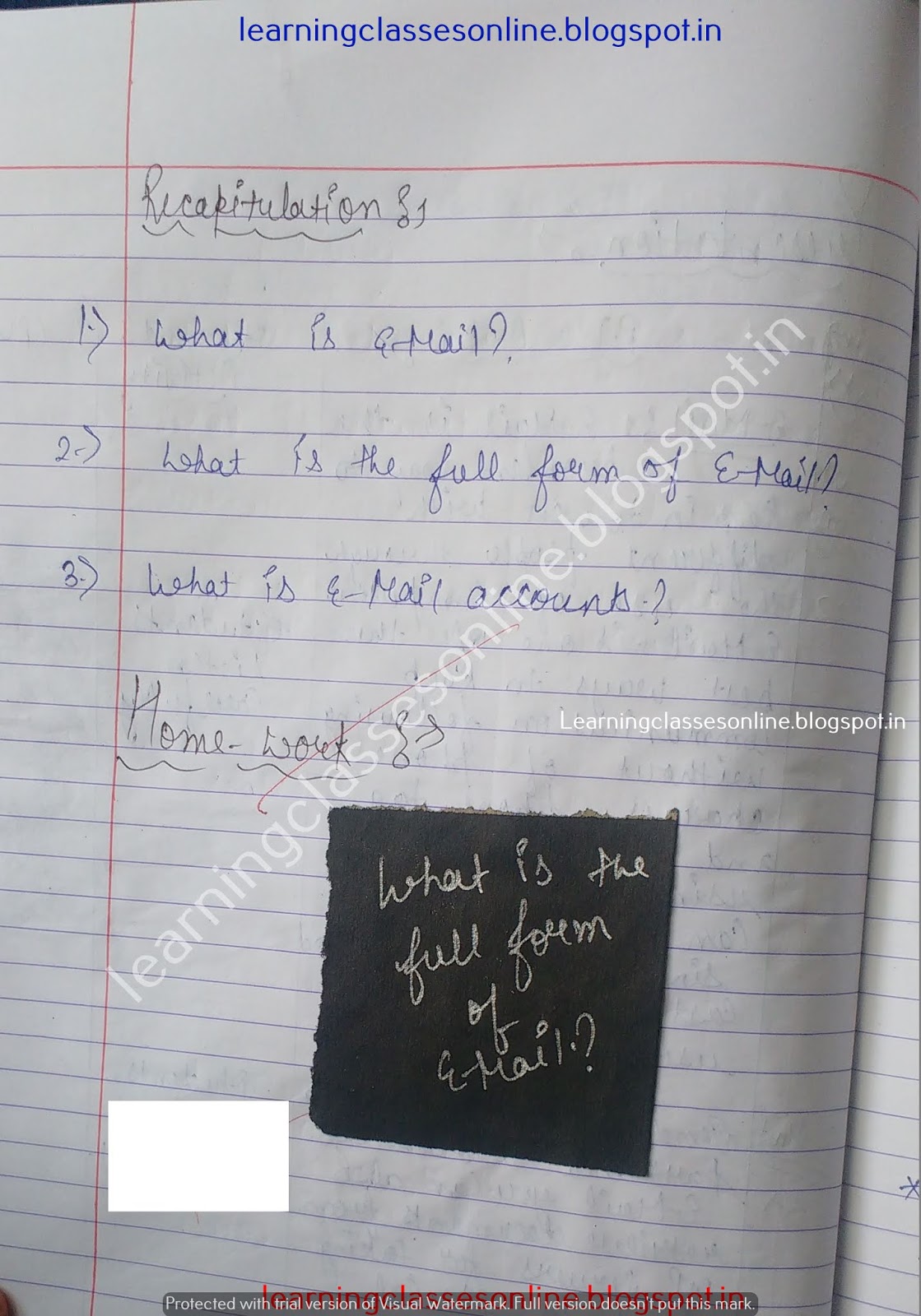 Lesson Plan For Computer Science on email accounts