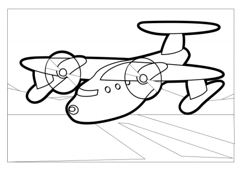 Printable Airplane Coloring Sheet - For Kids Boys Drawing a Plane ...