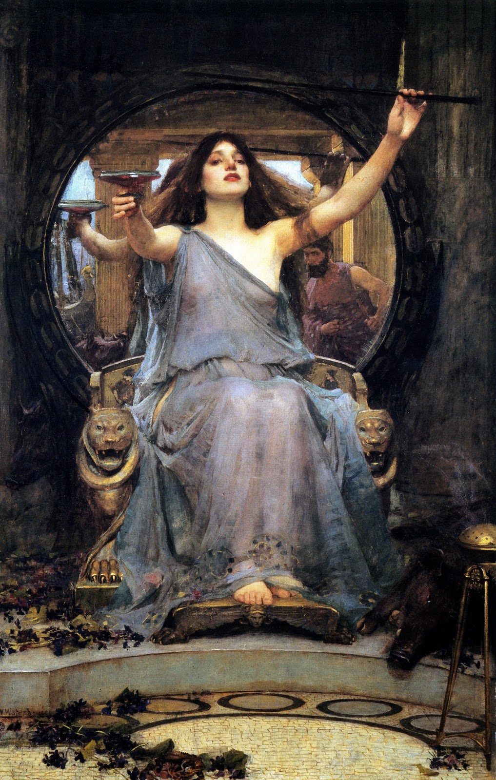 Sun Ra song "Circe" from When Sun Comes Out: Circe Offering the Cup to Odysseus by John William Waterhouse