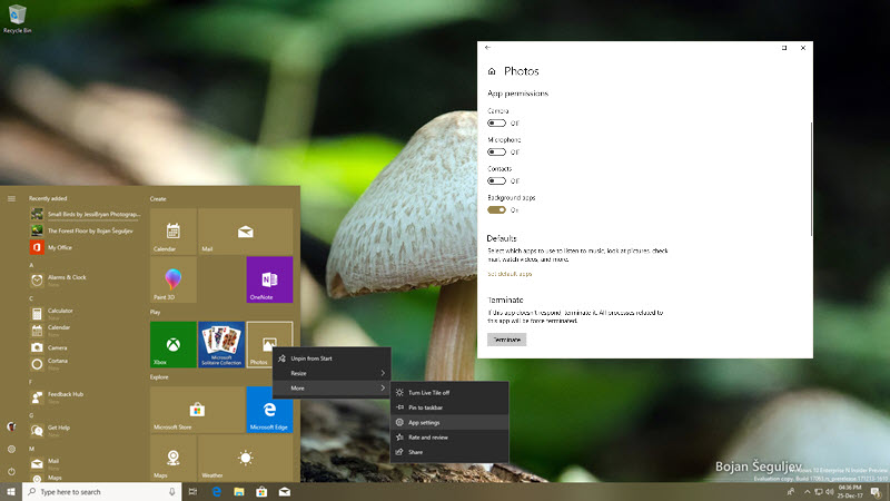 App Settings in Windows 10 will allow you to control the permissions an app has requested