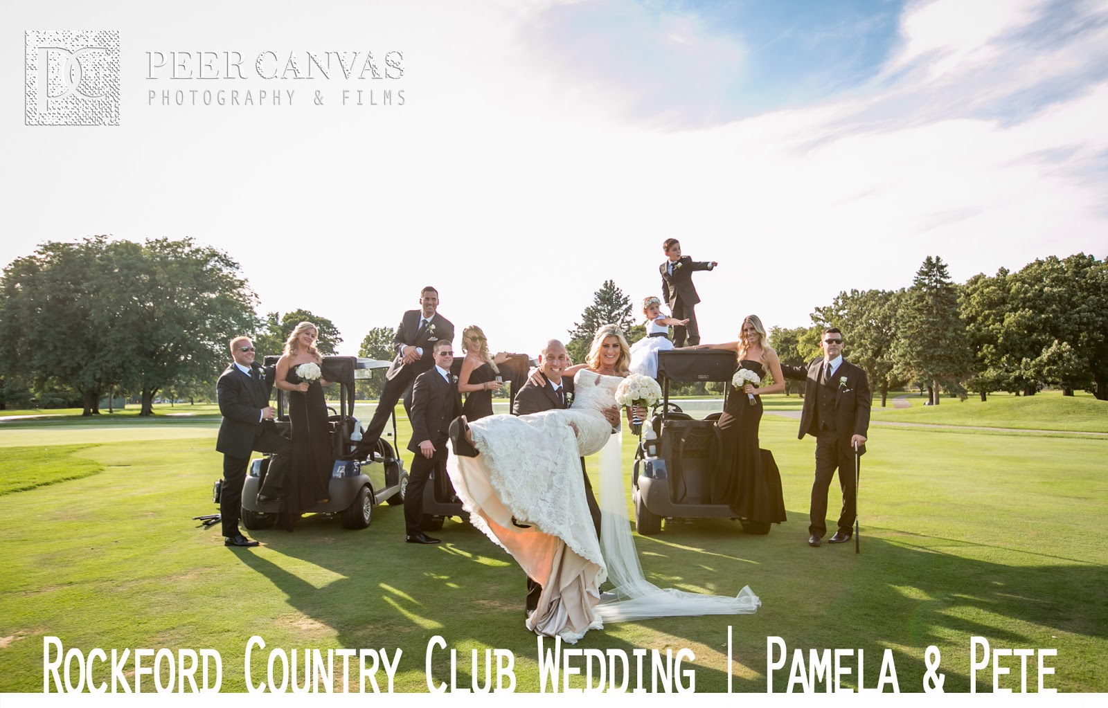 Peer Canvas Blog Rockford Country Club Golf Wedding Pamela Pete