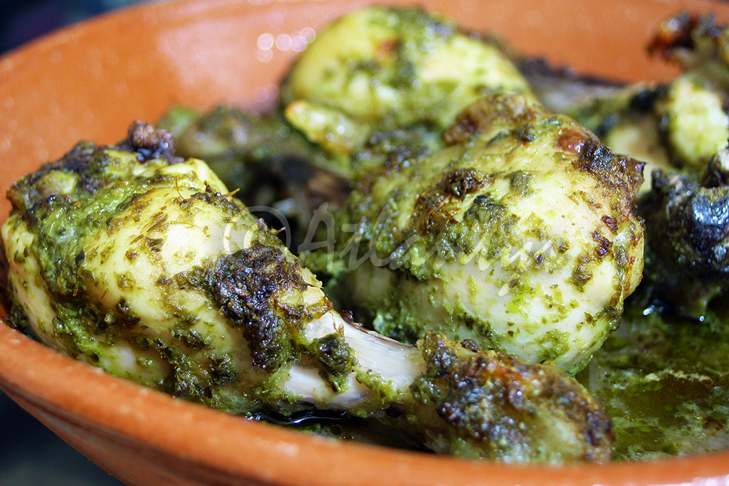 Terapia do Tacho Perninhas de frango assadas com pesto (Chicken