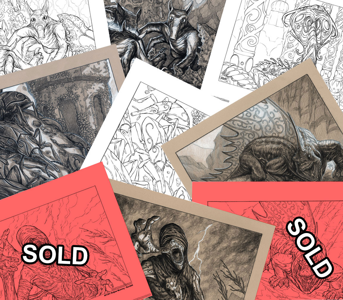 The DOODLES, DESIGNS, and aRT of CHRISTOPHER BURDETT Original Magic