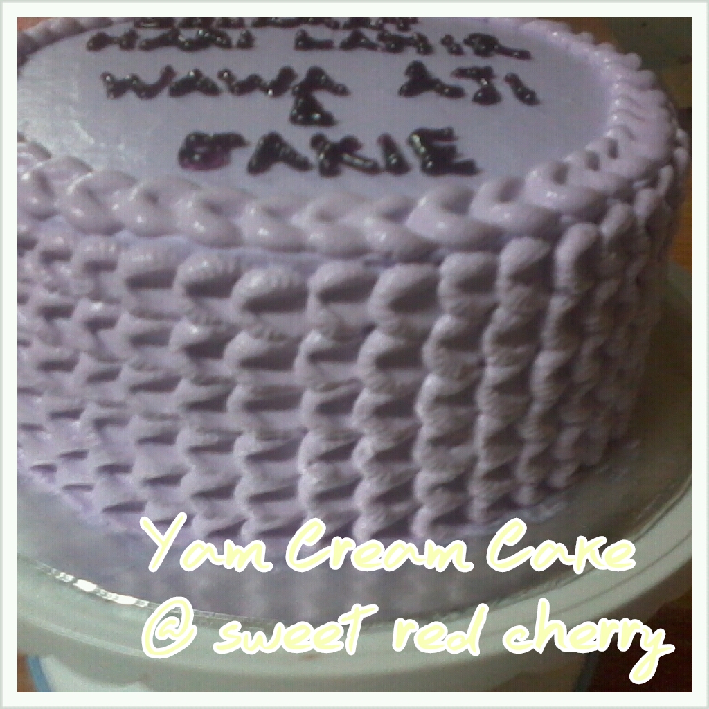 Sweet red cherry: YAM CREAM CAKE