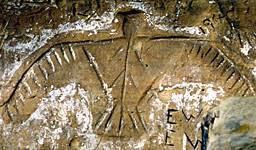 Ojibwe Thunderbird petroglyph