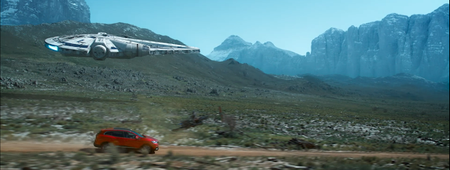 Image from the Renault's "Star Wars" TV commercial [starring Chewbacca]