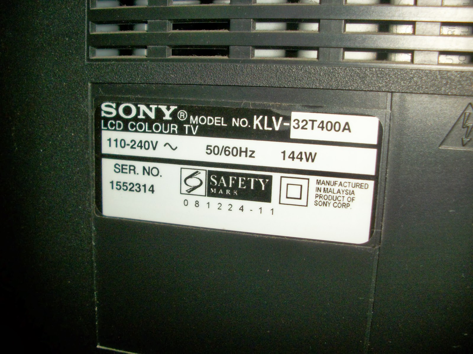 HOSPITAL Electronics TV Repairing And Sparepart: Membaiki LCD TV 32 in ...