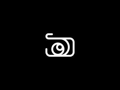 Letter S Camera Concept Logo