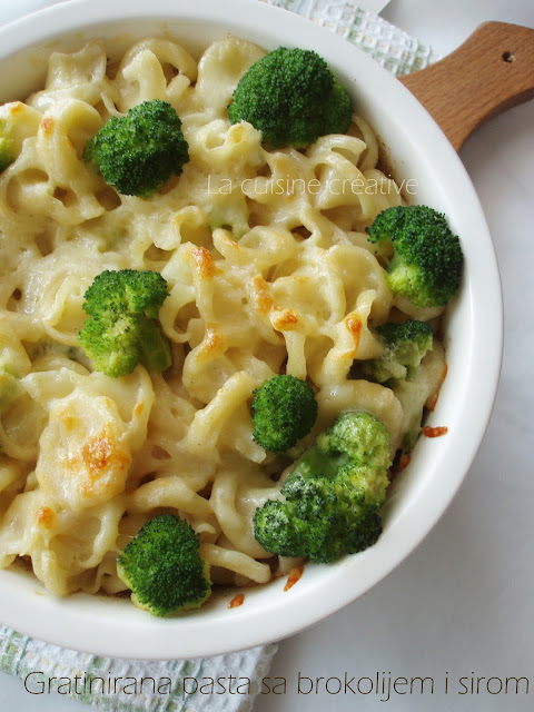 Gratinirana pasta sa brokolijem i sirom