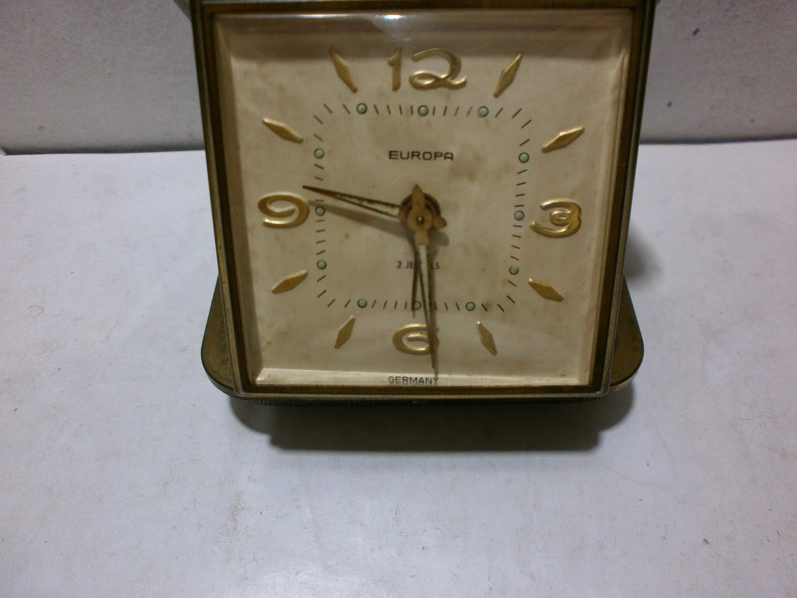 Antikpisan Travel Clock Europa 2 Jewels Made In Germany ( SOLD OUT / TERJUAL )