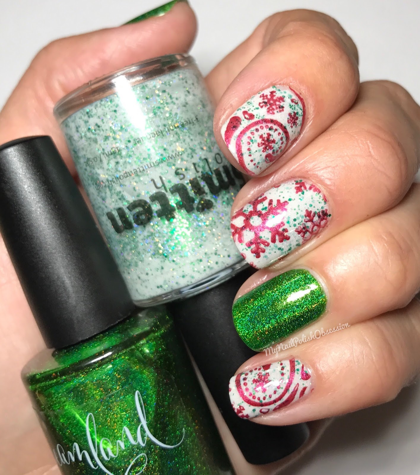 My Nail Polish Obsession Christmas Eve Nail Art