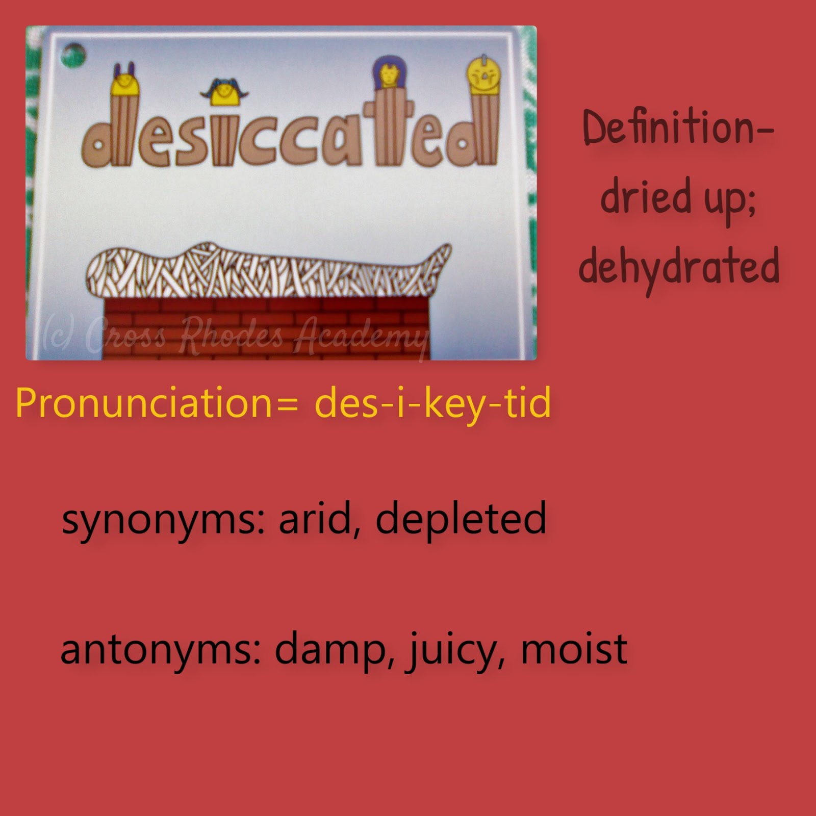 Cross Rhodes Academy Desiccated