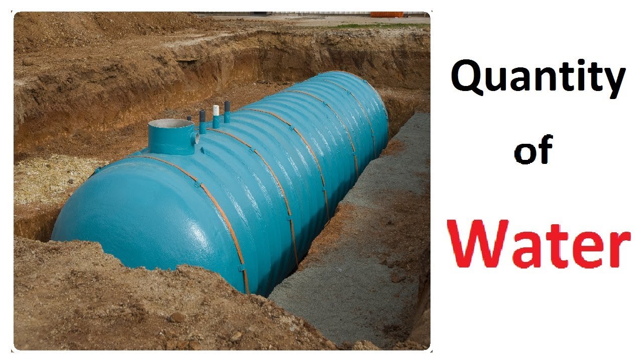 How to calculate the Quantity of water in Tank