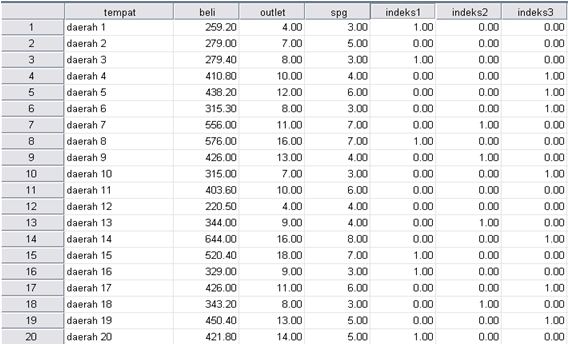 Data Variabel Dummy