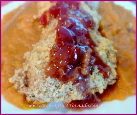 Cornbread Cranberry Chicken | www.BakingInATornado.com | #recipe #dinner
