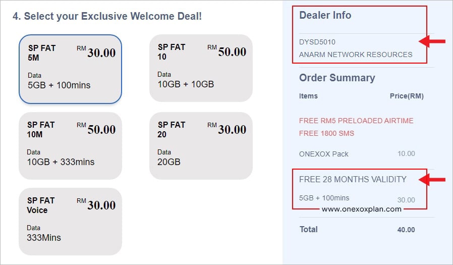 Pakej Welcome Deal dengan Tempoh Sah 28 Bulan Pakej Welcome Deal dengan Tempoh Sah 28 Bulan