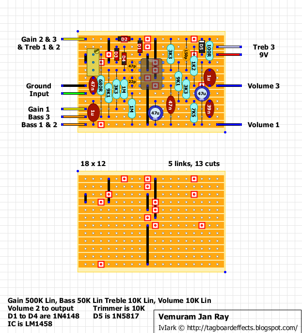 Guitar FX Layouts: Vemuram Jan Ray