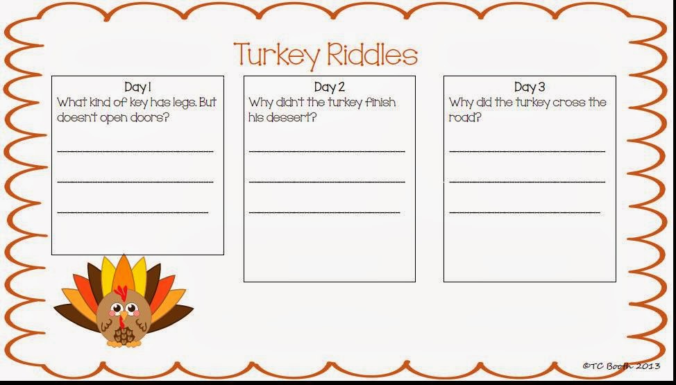 The Balanced Classroom: Turkey Riddles