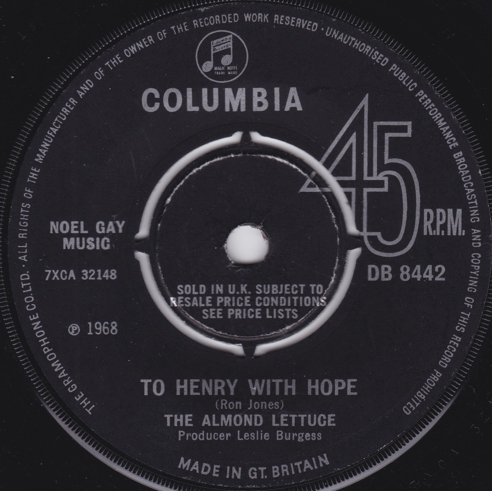 Left and to the Back The Almond Lettuce Tree Dog Song/ To Henry With