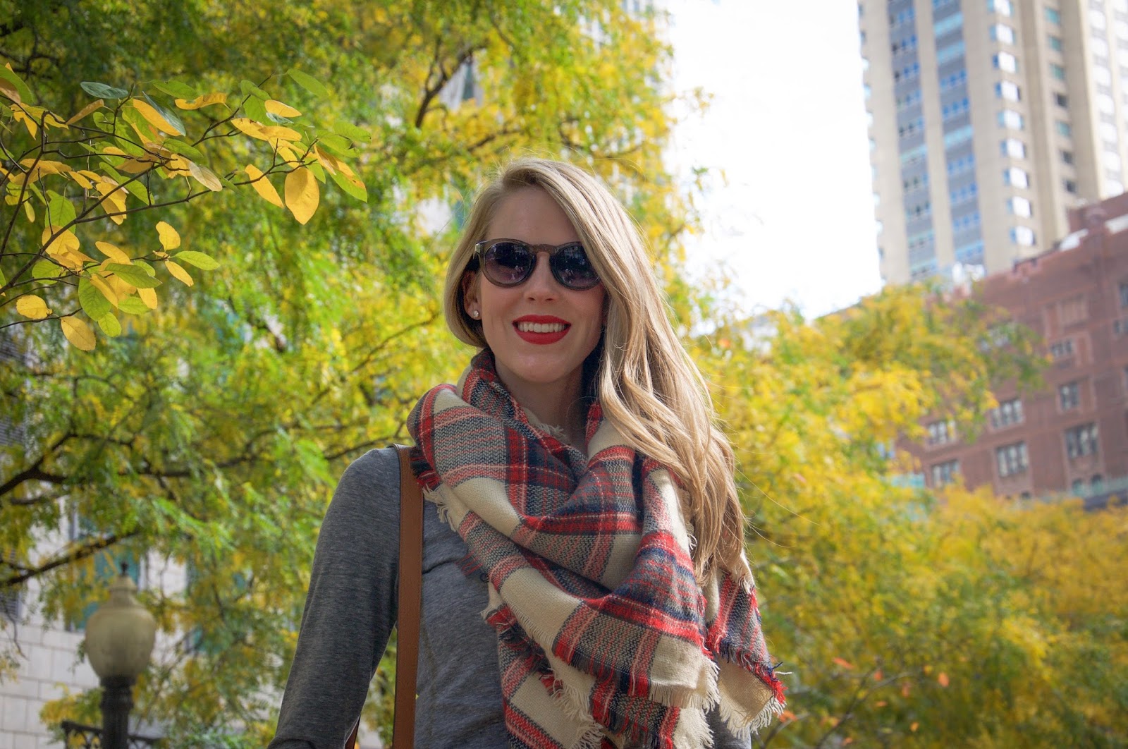 Fairly Yours | Chicago based life and style blog: plaid scarf