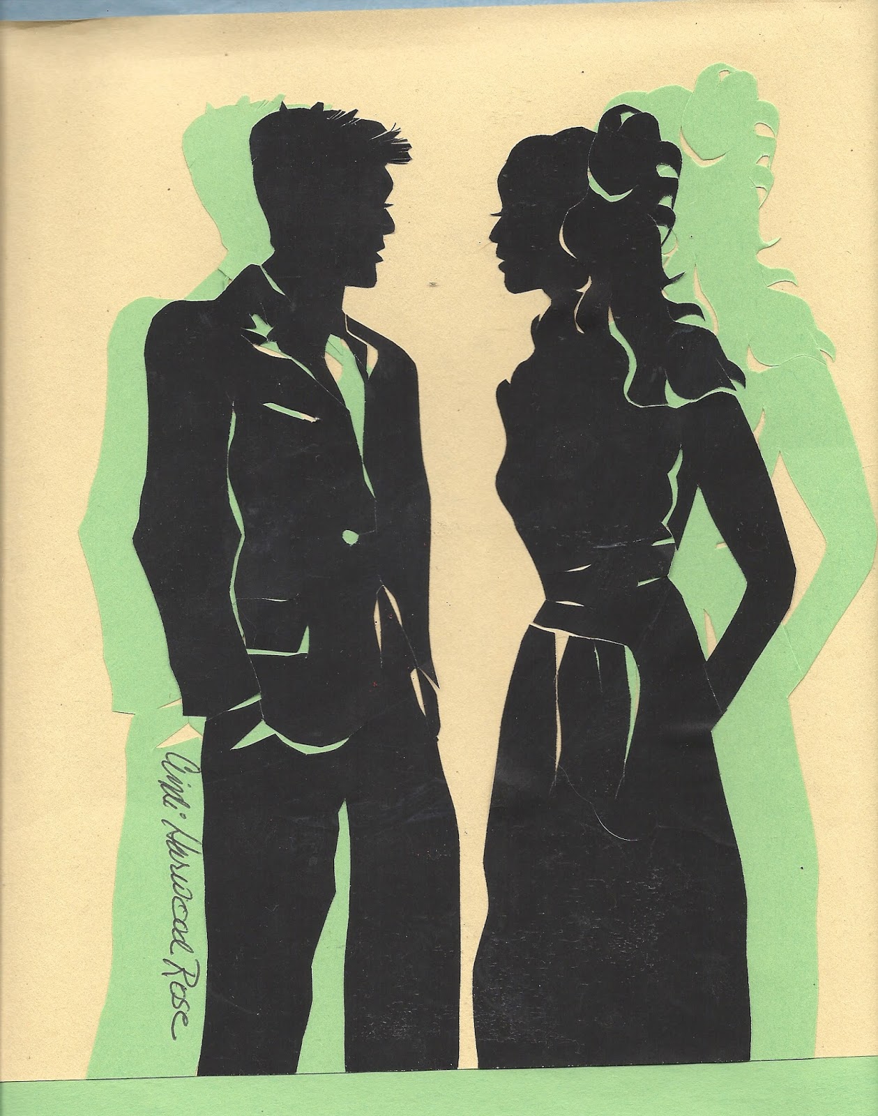 Silhouettes by Cindi Color Silhouettes by Cindi Harwood Rose for Home