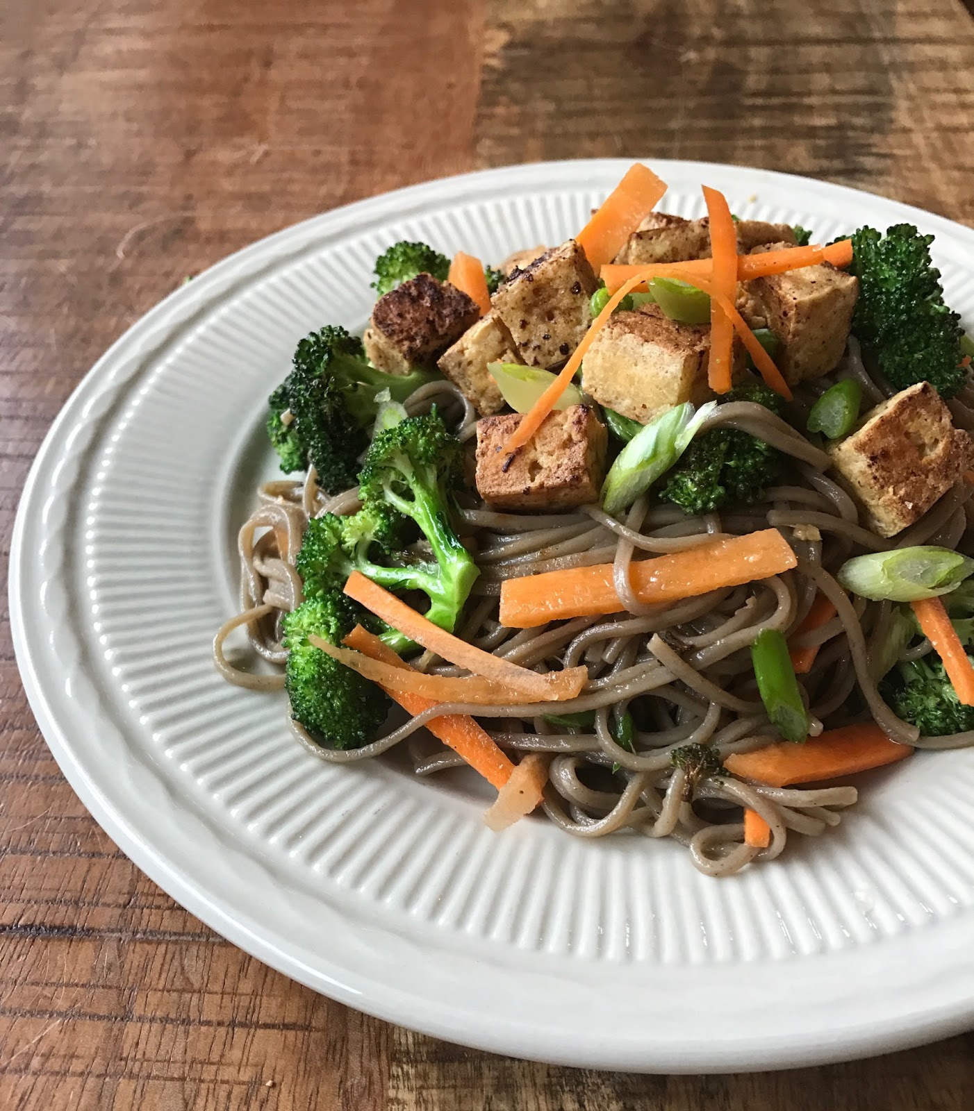 The Kids' Table Chicago Crispy Tofu Soba Noodles