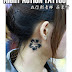 Hibiscus Tattoo on neck  