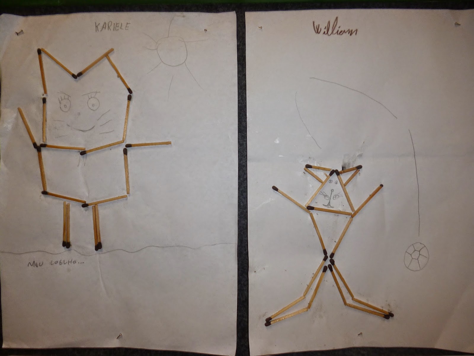 Criatividade com palitos de fósforo