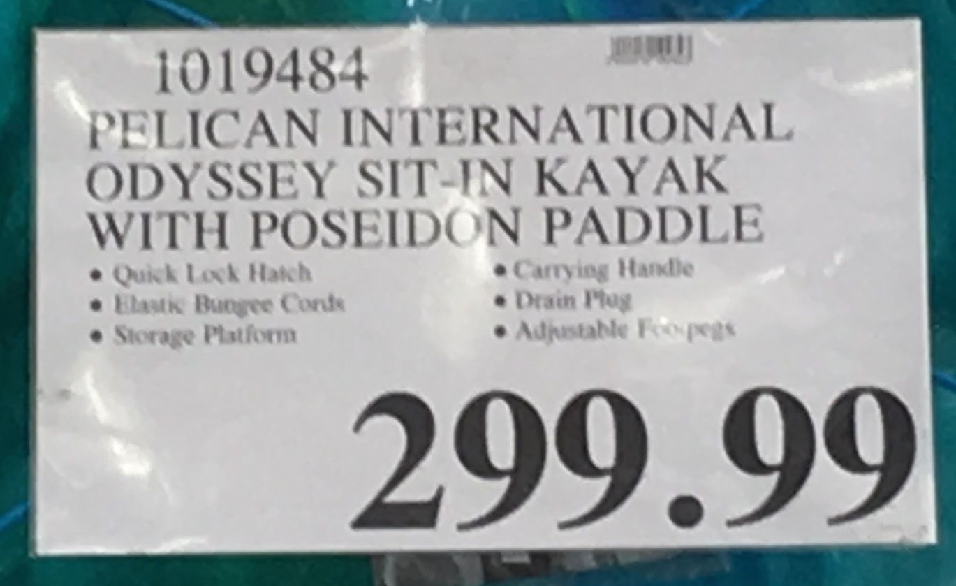 Pelican International Odyssey 100x Sitin Kayak Costco Weekender