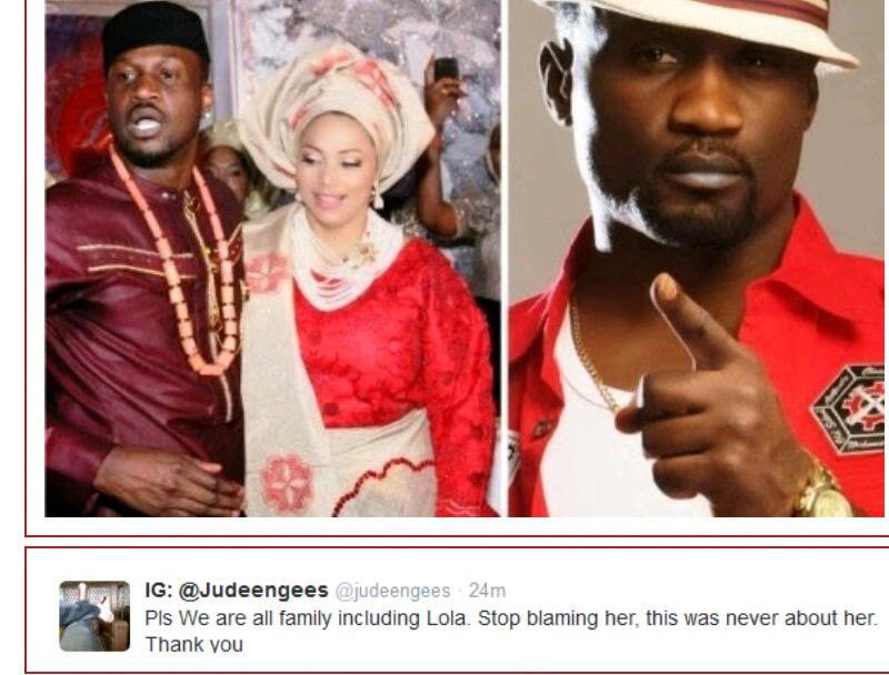 jude okoye defends lola omotayo