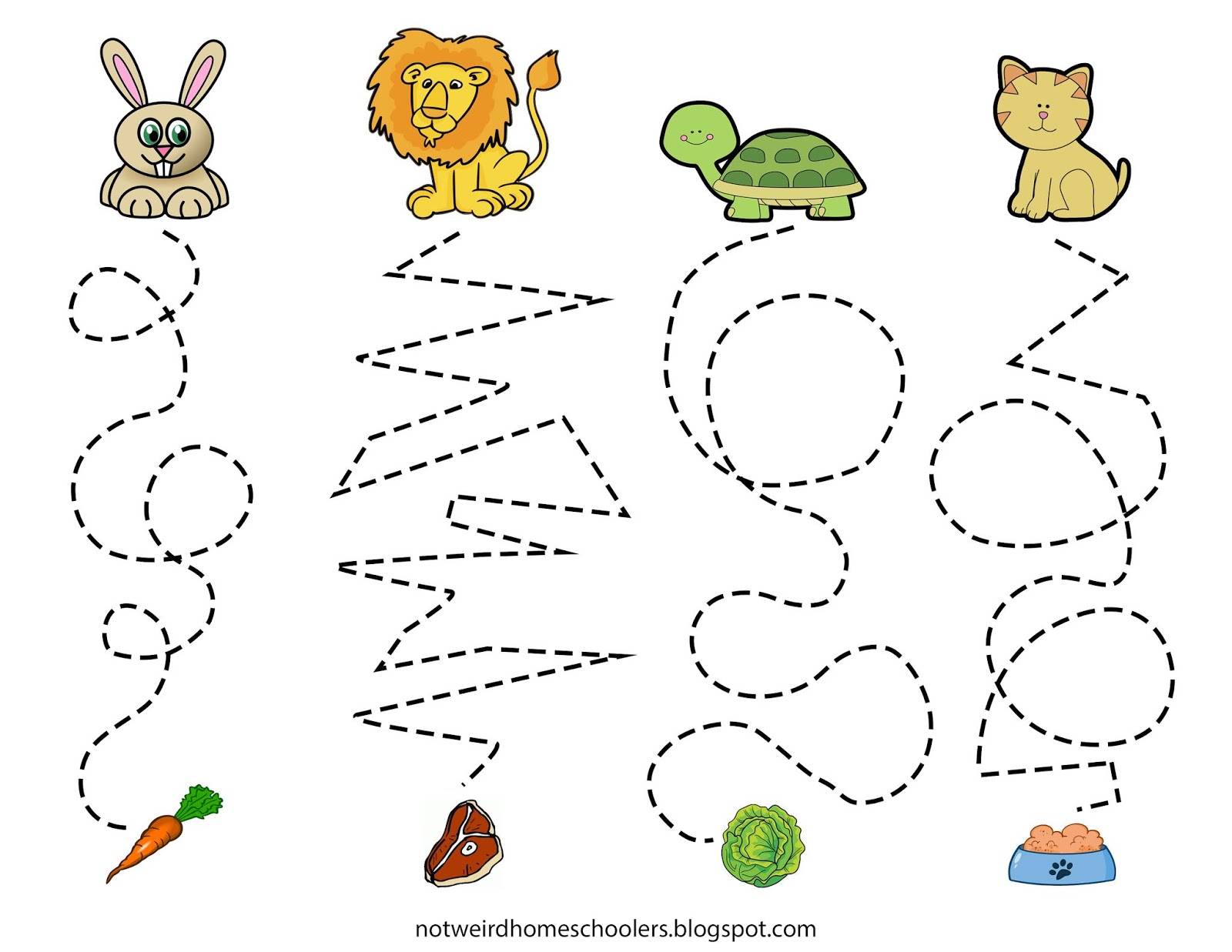 animal-tracing-worksheets