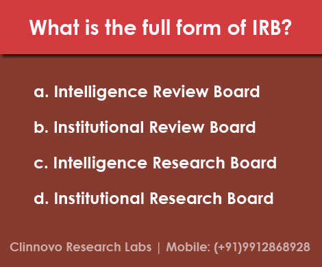 clinnovo news what is the full form of irb irb full form
