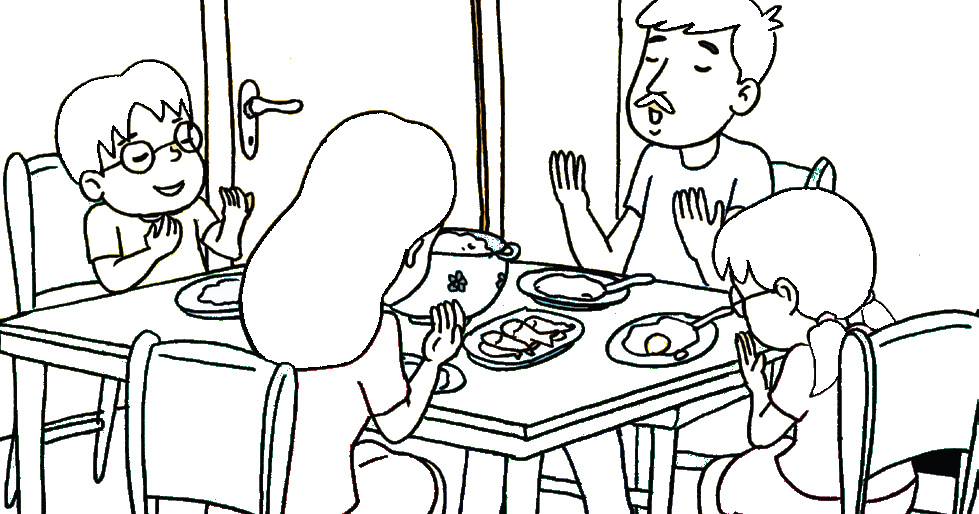 Gambar Family Kartoon Makan Hitam Putih / Namun dengan nggak wallpaper