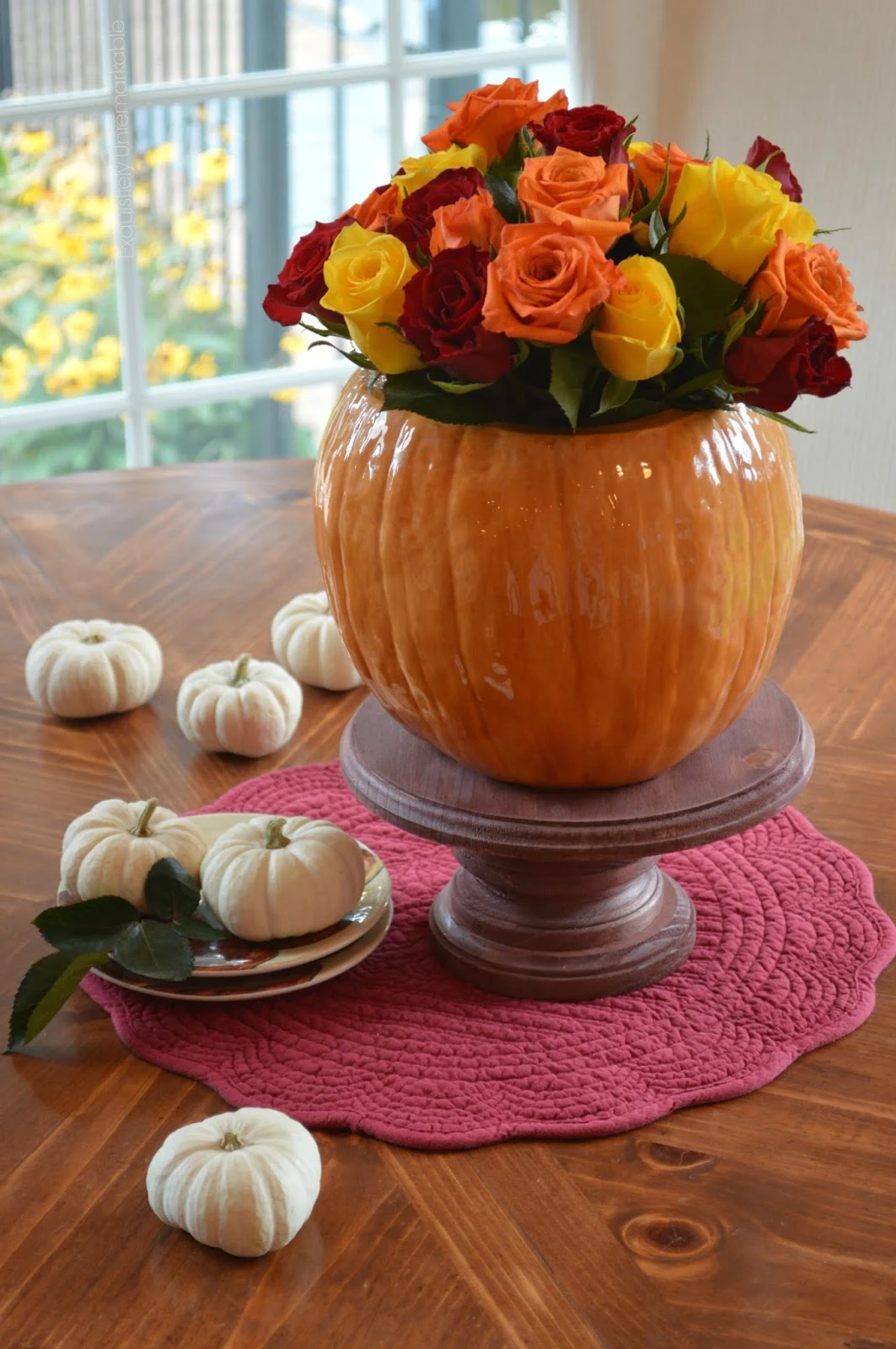 Pumpkin Floral Centerpiece