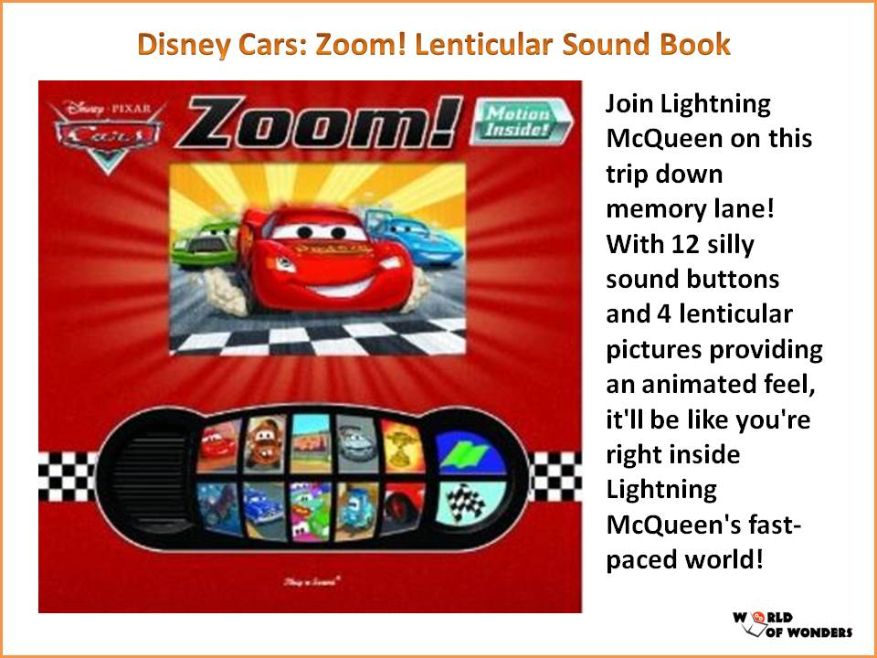 World of Wonders: Disney Cars Sound Books - 40% Off Retail Price!