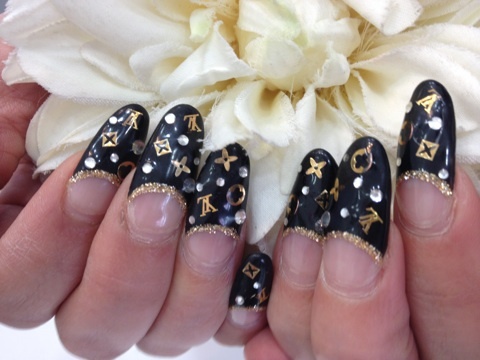 lv nails, chanel inspired and nail art - image #7852049 on