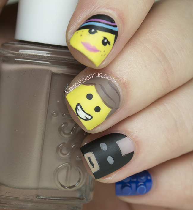 The Nailasaurus UK Nail Art Blog The Lego Movie Nail Art The Nailasaurus UK Nail Art Blog