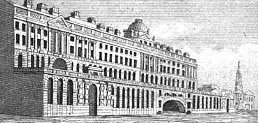Somerset House from the Thames  from Leigh's New Picture of London (1827)