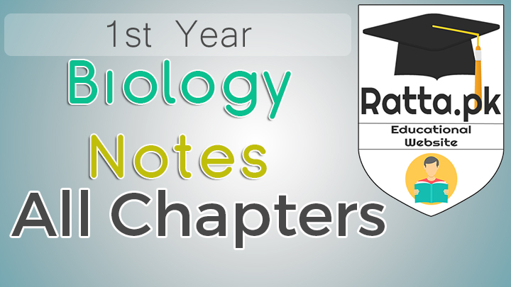 1st Year Biology Notes All Chapters - 11th Class Bio Notes